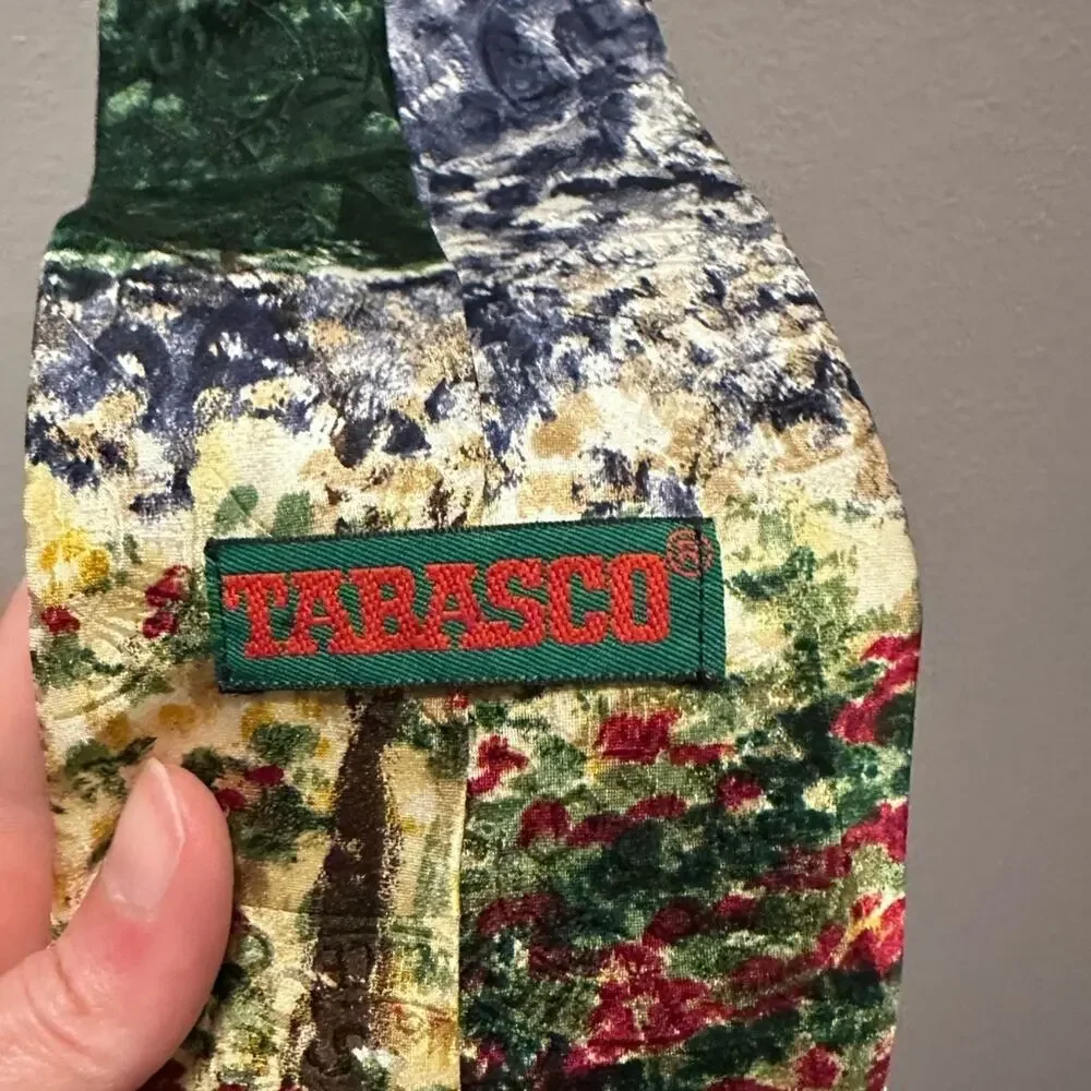 Tabasco silk tie